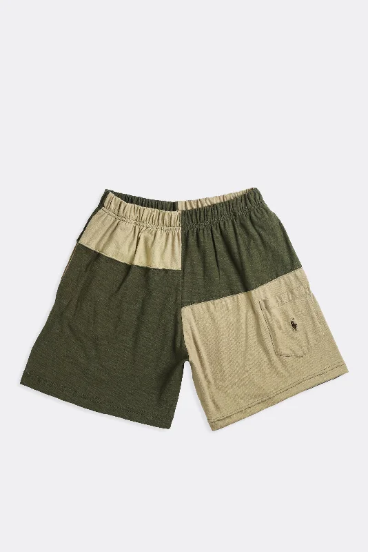 Unisex Rework Patchwork Tee Shorts - S Casual Formal Business