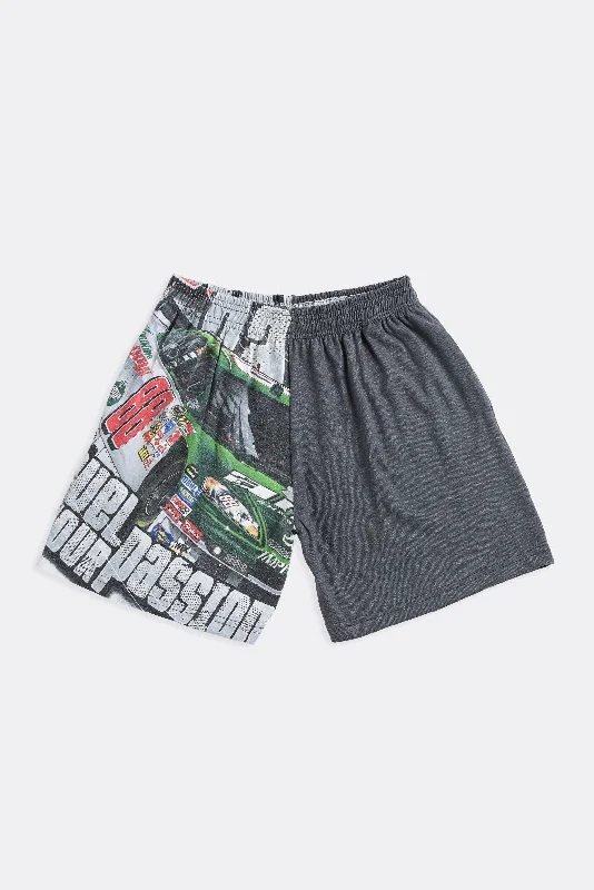 Unisex Rework Racing Tee Shorts - S Mesh Blend Leather Blend Suede Blend