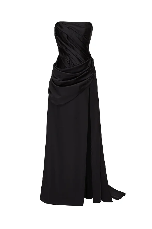 VIVID GOWN IN BLACK