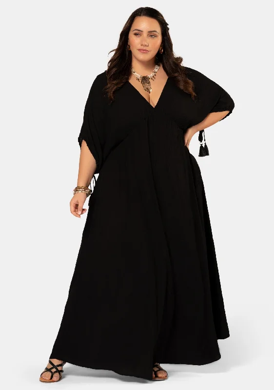 Love Spice Maxi Dress Cozy Maxi Dress with Slit