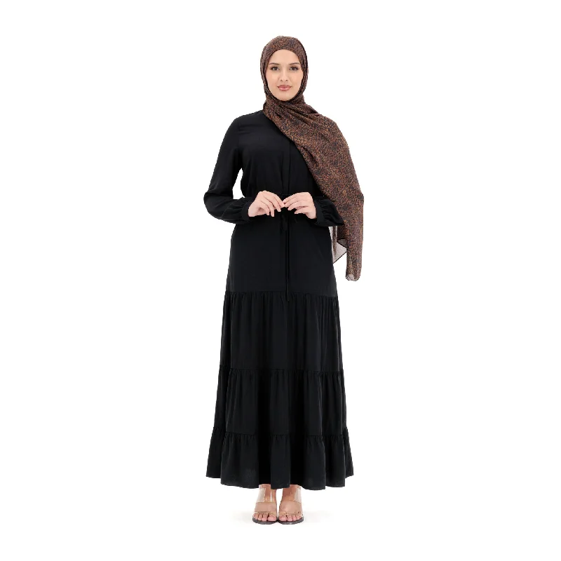 Rayon Maxi Dress - Ink Black Classic Tulle Maxi Dress