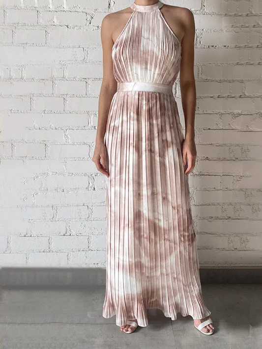 Rococo Pleated Maxi Dress Ryan Fashionable Button-Down Maxi Dress