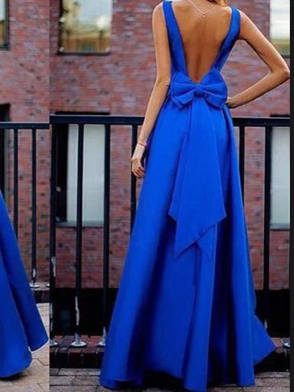 Sexy Spaghetti Strap Backless Solid Color Evening Gown Maxi Dress Trendy A-Line Maxi Dress