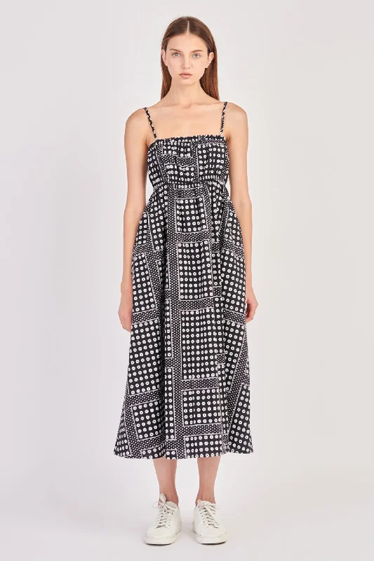 Smocked Maxi Dress Elegant Silk Maxi Dress