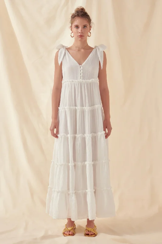 Tiered Maxi Dress Stylish Boho Chic Maxi Dress