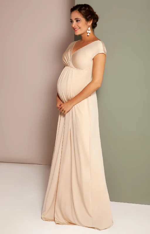 Tiffany Rose Maternity & Nursing Maxi Dress Francesca Champagne Comfortable Plunging Neckline Maxi Dress Tiffany Rose Maternity & Nursing Maxi Dress Francesca Champagne Comfortable Plunging Neckline Maxi Dress