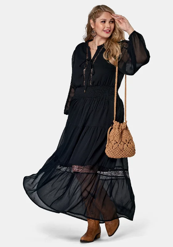 Wild Forest Maxi Dress Trendy Maxi Dress with Straps