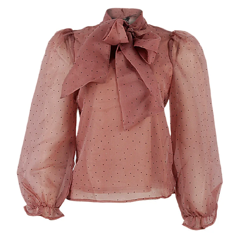 REDTAG Pale Pink Organza Blouse Everyday Stylish Blouse