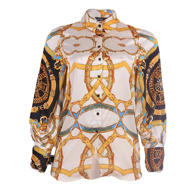 REDTAG Printed Blouse Casual Relaxed Fit Blouse