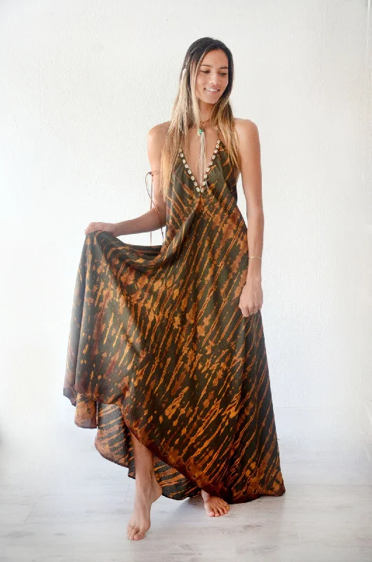 Desierto Maxi Dress Comfortable Maxi Dress with Sleeves