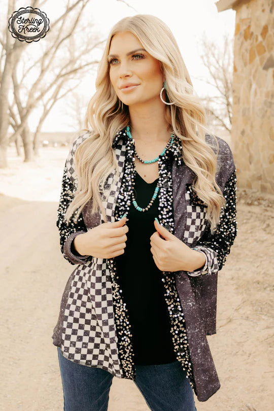 Bad and Boujee Shacket Office Formal Blouse