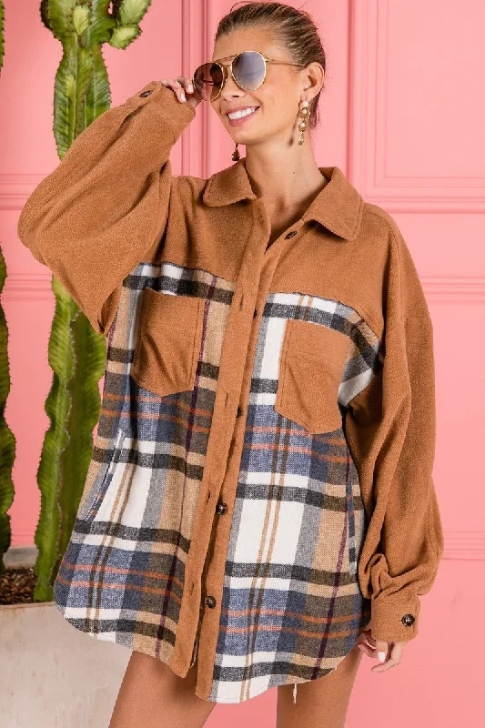 DOORBUSTER Oversized Vintage Fleece Shacket Vintage Lace Blouse