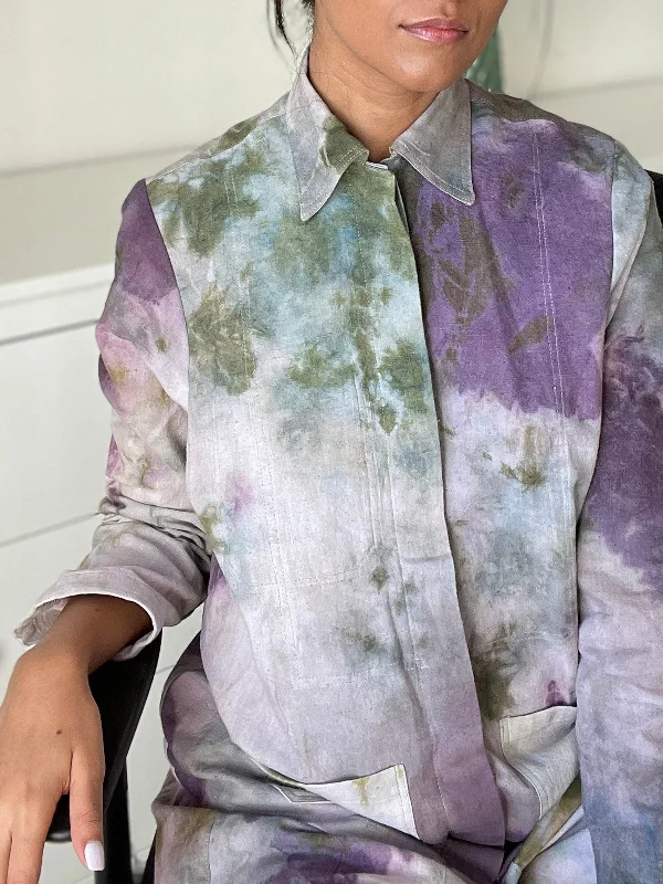 Eela Shacket Wrap Front Blouse