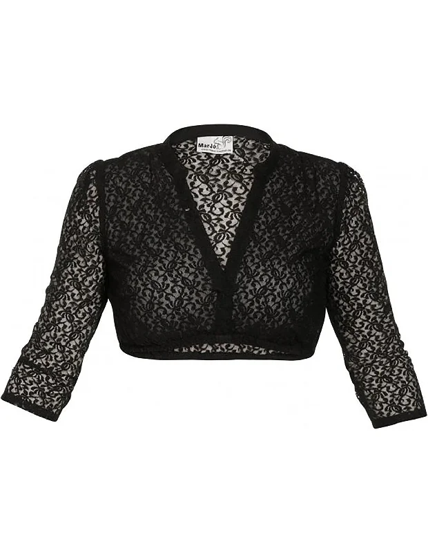 Lace V-Neck Dirndl Blouse Peter Pan Collar Blouse