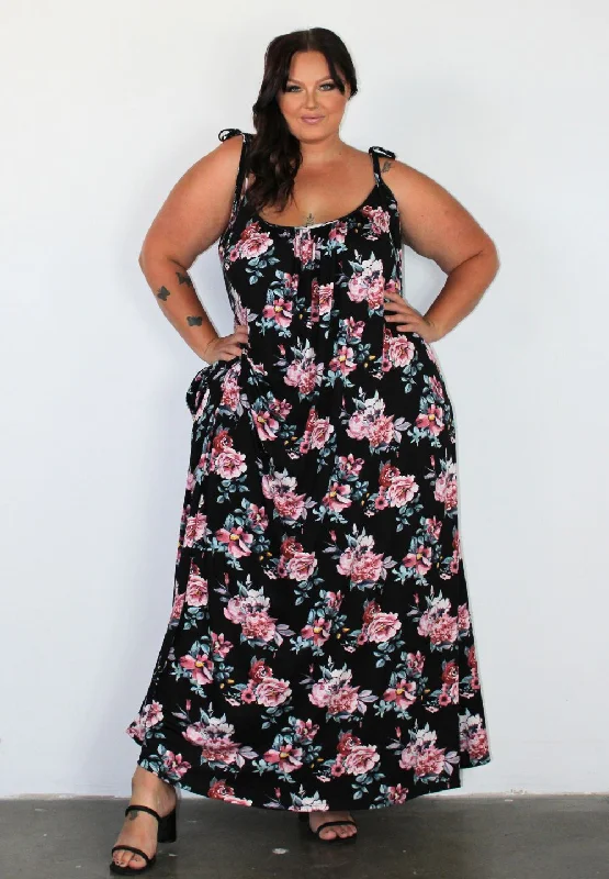 Pretty Cami Maxi Dress Chic Boho Print Maxi Dress