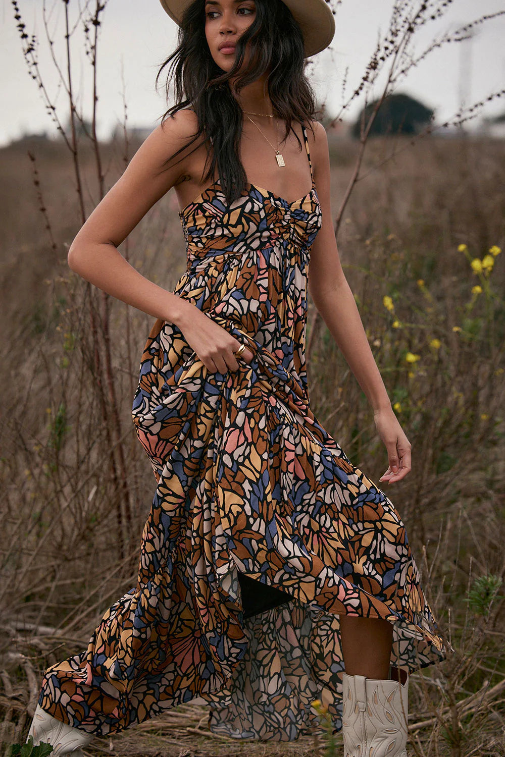 Saltwater Luxe Flora Maxi Dress Comfortable Bohemian Maxi Dress