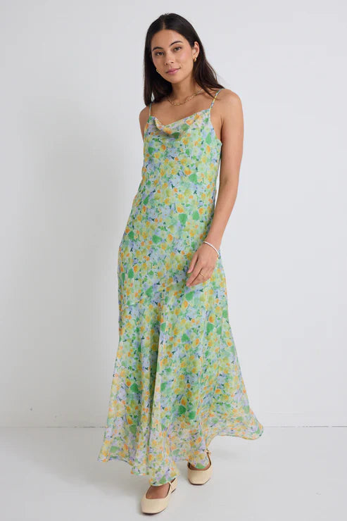 Stories Be Told - Reign Spring Strappy Maxi Dress - Spring Floral Casual Maxi Dress with Pockets