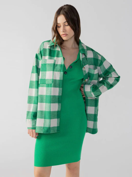 The Shacket Elegant Peplum Blouse