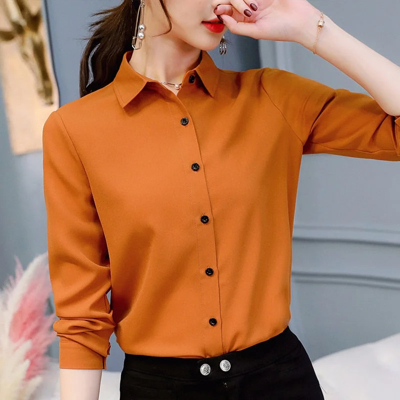 Women Blouses Womens Tops and Blouses Summer Tops for Women 2018 Ladies Tops Shirt Blusa Feminina Plus Size XXL Blouses Female Embellished Collar Blouse