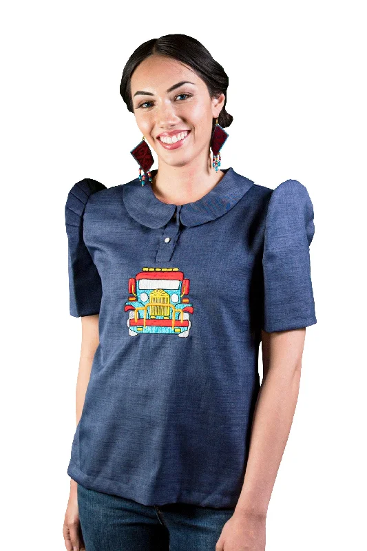 VAT01 - Anthologie - Sarao Filipiniana Blouse Sweetheart Neck Blouse