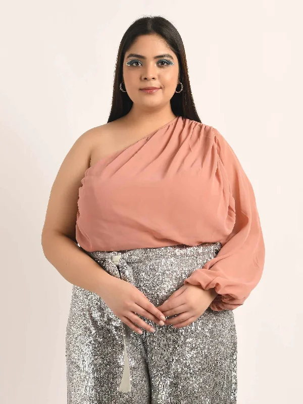 Attic Curves Statement Opulent Sleeve Blouse Chic Wrap Blouse