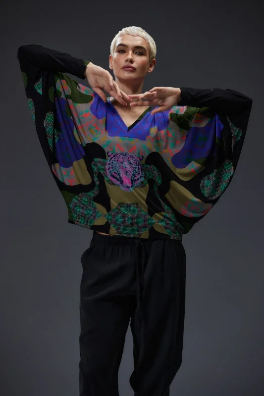 Tiger Blouse Delicate Pleat Blouse