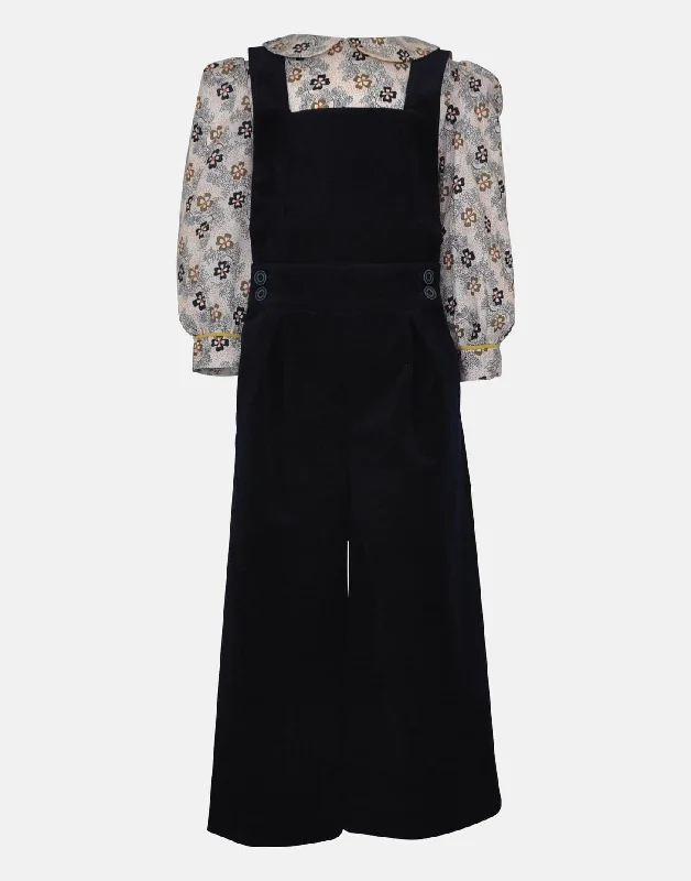 Daisy : Dungarees & blouse set Soft Satin Blouse
