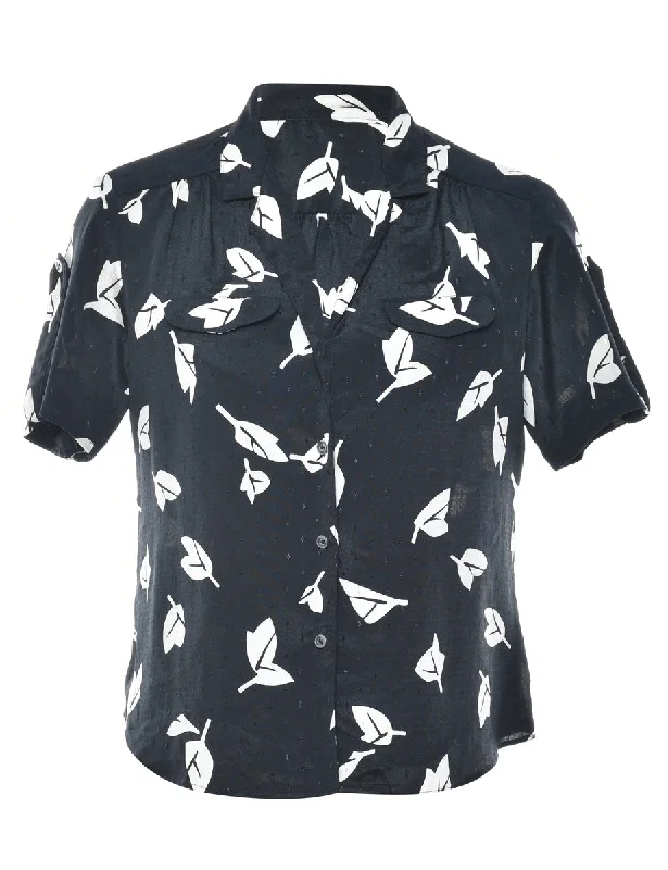Foliage Blouse - M Soft Knit Blouse