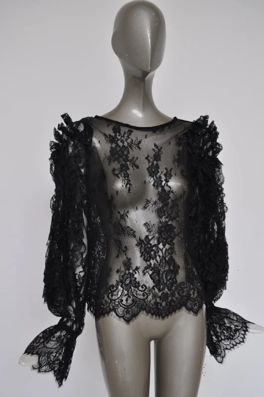 Lace blouse very avantgarde Smart Business Blouse