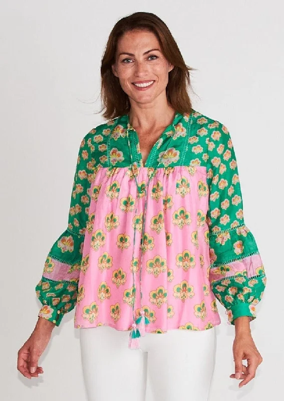 Oopsy Blouse - Luna Multi Chic Square Blouse