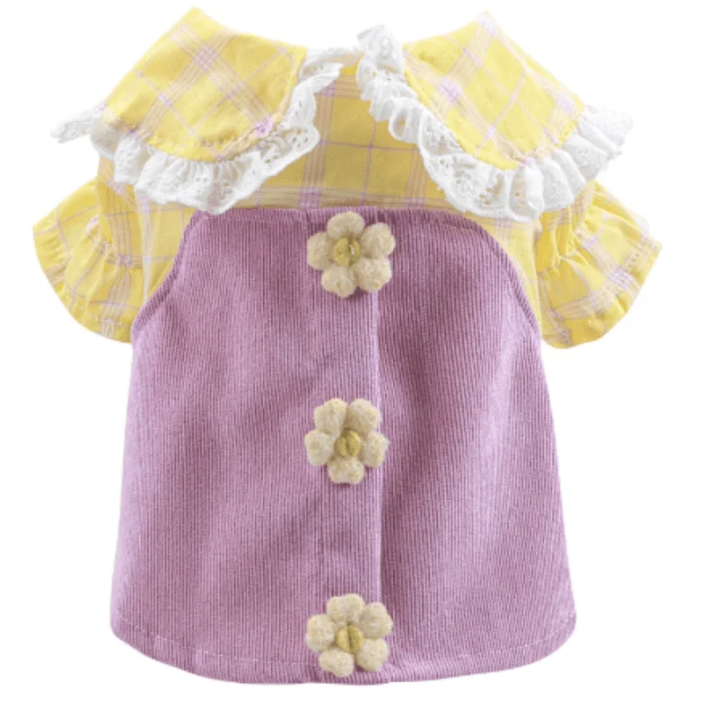 Pinafore w/Blouse Feminine Pastel Blouse