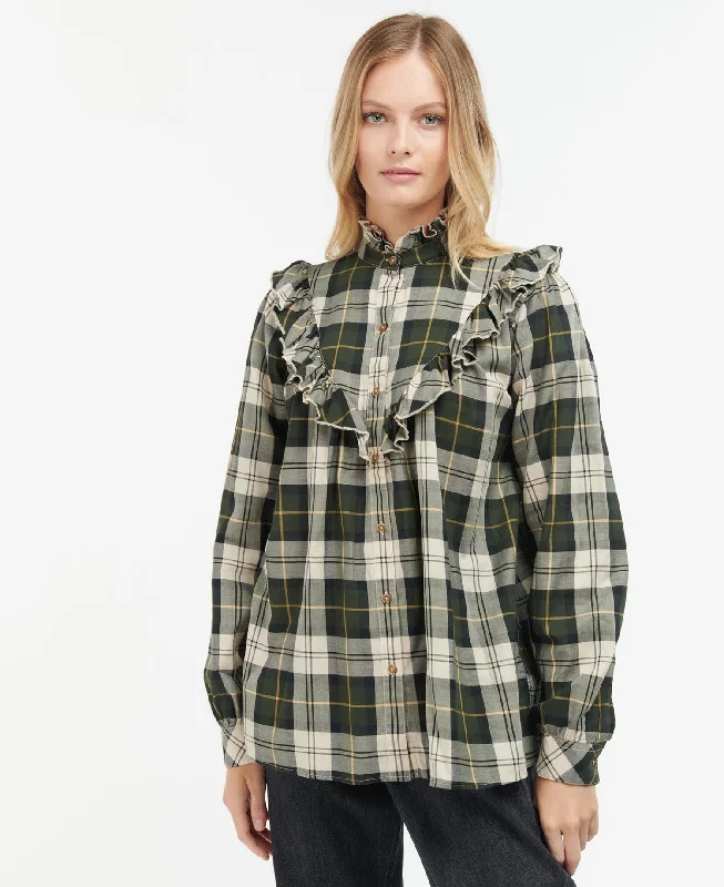 Barbour Fellmore Shirt - Ancient Fern Tartan Fashionable Trendy Casual