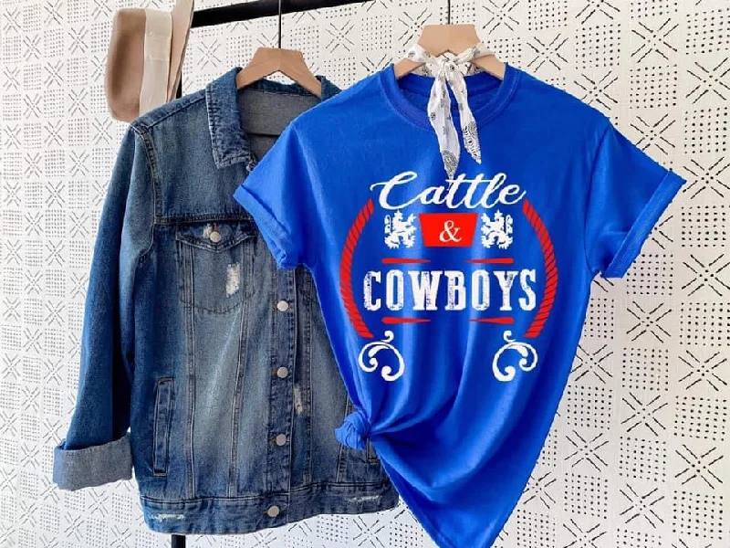 Cattle & Cowboys Tee Mesh Blend Leather Blend Suede Blend