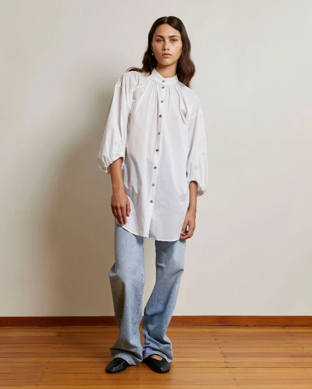 EVERYDAY SHIRT / WHITE Layered Multi-layer Single Layer