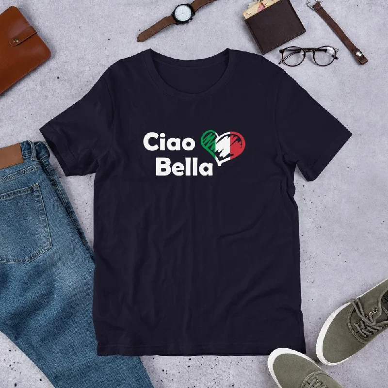 Italian Teacher Shirt - Ciao Bella Spandex Blend Rayon Blend Denim Blend