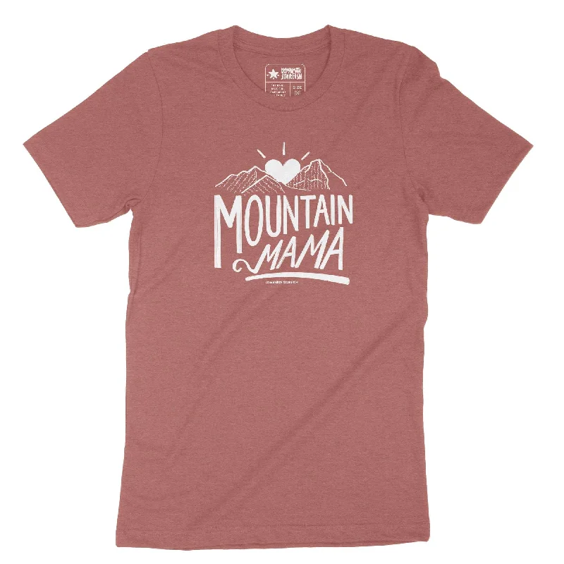 Mountain Mama — T-Shirt Print Jacquard Patchwork