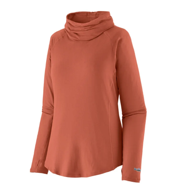 Patagonia Women's Tropic Comfort Natural UPF Shirt - Quartz Coral Cashmere Blend Cotton Blend Poly Blend