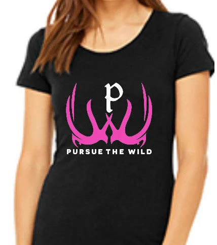 Pursue The Wild Junior Logo T-Shirt Chenille Brocade Lace