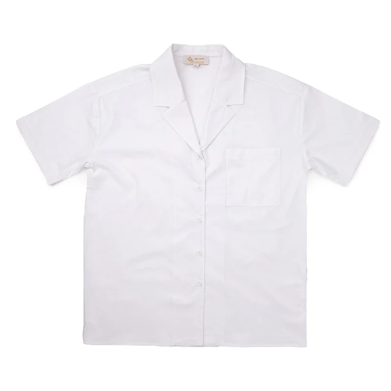 Revere Box Collar Shirt 01 White Casual Formal Business