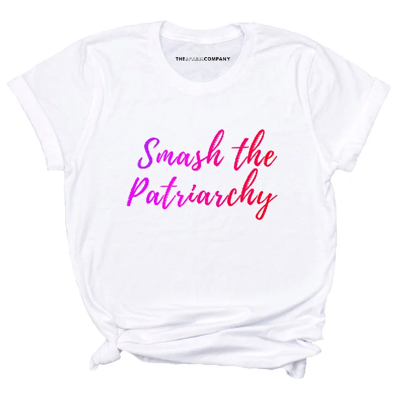 Smash the Patriarchy Feminist T-Shirt Mesh Blend Leather Blend Suede Blend