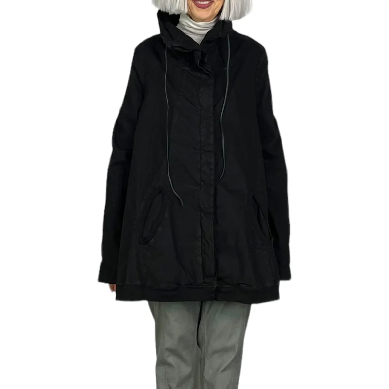 STRETCH TWILL A-LINE JACKET Cotton Jacket Linen Jacket Terry Jacket