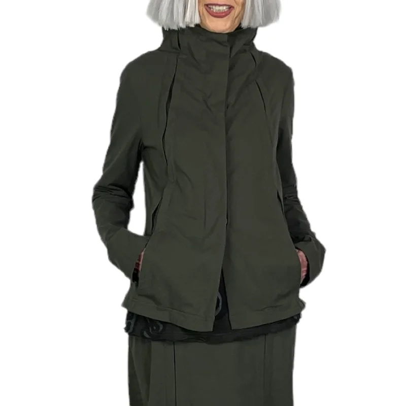 SEAMED FRONT FITTED JACKET Wool Jacket Cashmere Jacket Tweed Jacket