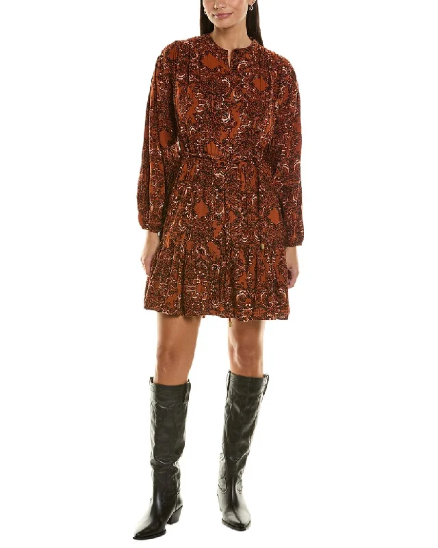 Bishop + Young Cameron Tiered Mini Dress Elegant Off-Shoulder Dress Mini