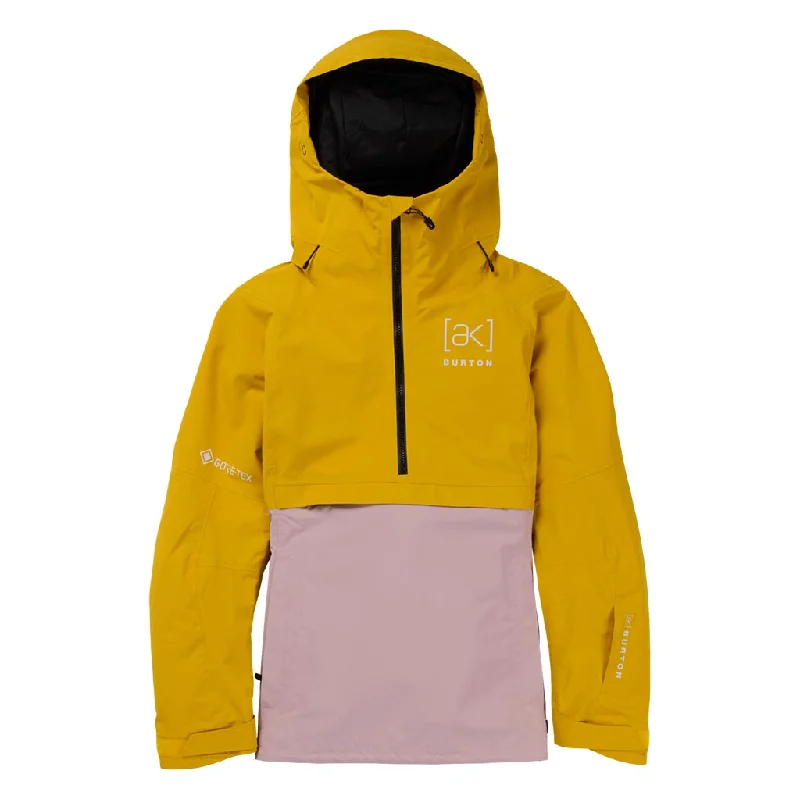 Burton 2025 Womens AK Kimmy 2L Gore-Tex Jacket - Golden Rod/Shadow Pink Fleece Jacket Down Jacket Parka