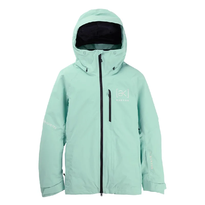 Burton 2025 Womens AK Upshift Gore-Tex Jacket - Powder Mint Faux Fur Jacket Real Fur Jacket Shearling Jacket