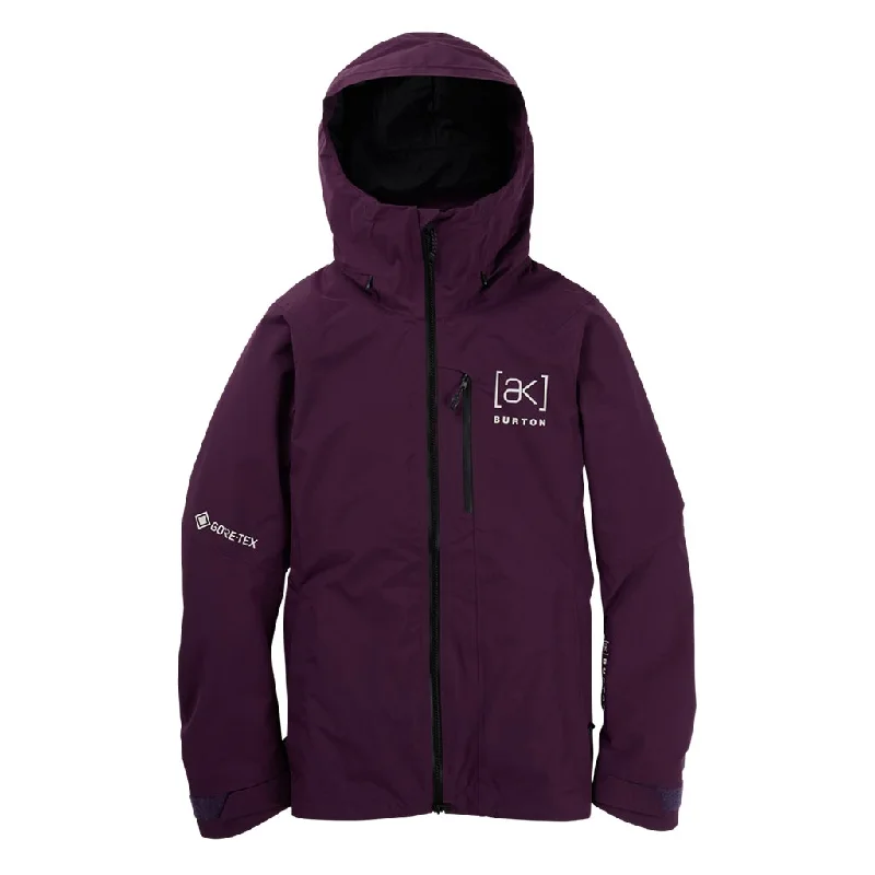 Burton 2025 Womens AK Upshift Gore-Tex Jacket - Purple Root Toggled Jacket Drawstring Jacket Belted Jacket