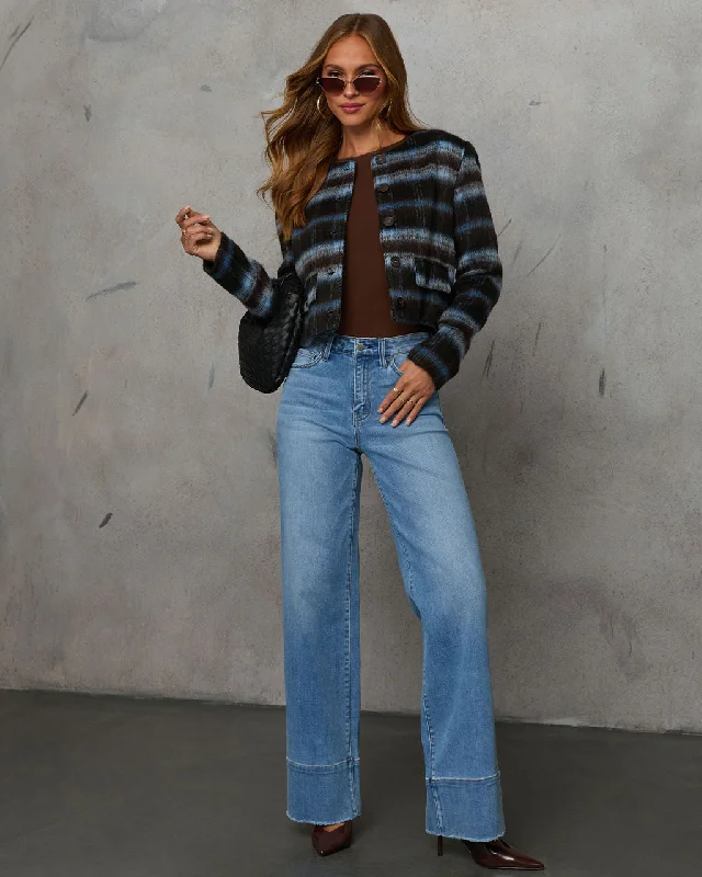Cabin Affair Plaid Mohair Jacket Herringbone Jacket Checkered Jacket Solid Jacket