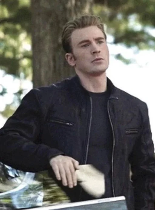 Chris Evans Avengers endgame leather jacket for men Chenille Jacket Brocade Jacket Lace Jacket