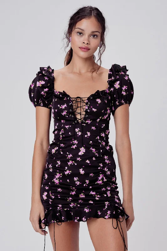 Laramie Mini Dress Trendy Mini Dress with Belt