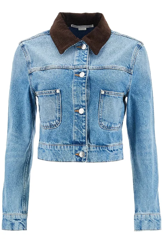 Cropped Denim Jacket For Women Denim Jacket Leather Jacket Suede Jacket